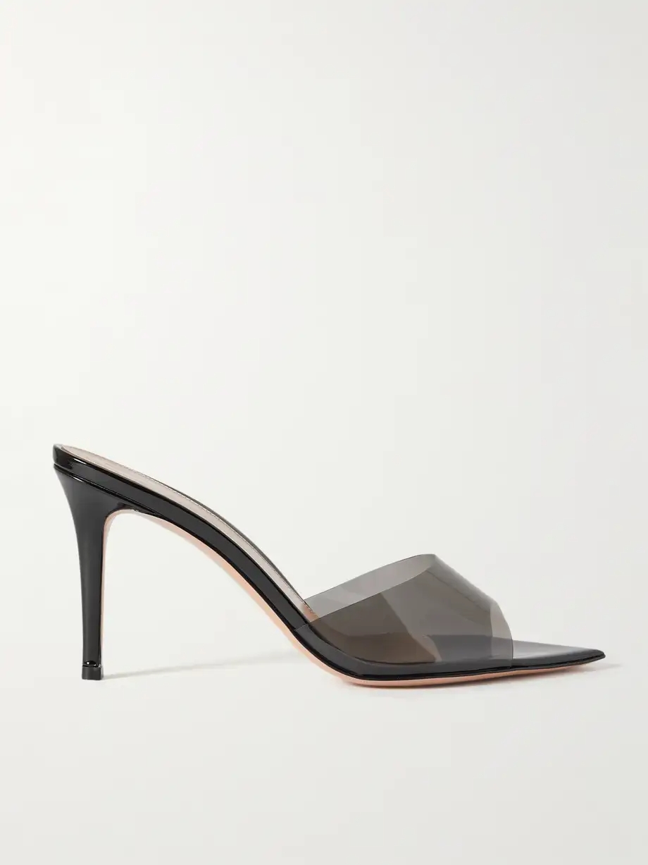 Elle 85 PVC and patent-leather mules Elle 85 PVC and patent-leather mules