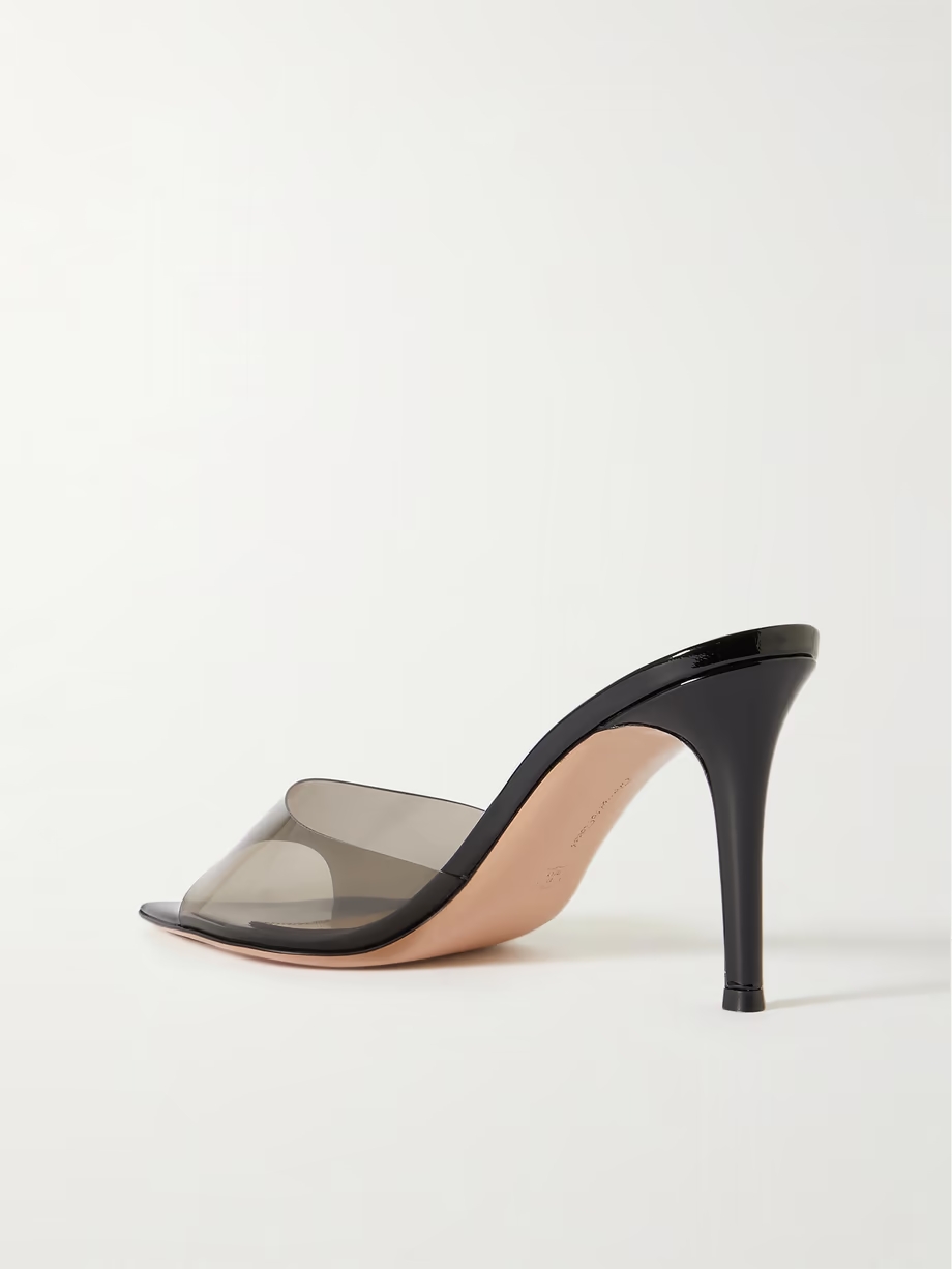 Elle 85 PVC and patent-leather mules Elle 85 PVC and patent-leather mules