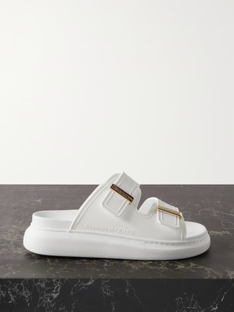 Leather exaggerated-sole sandals Leather exaggerated-sole sandals