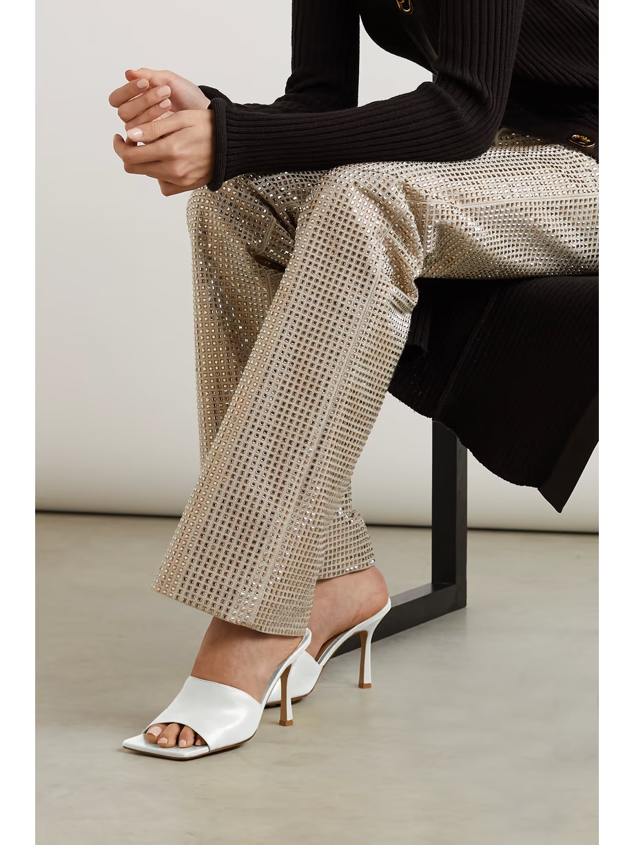 Leather mules Leather mules