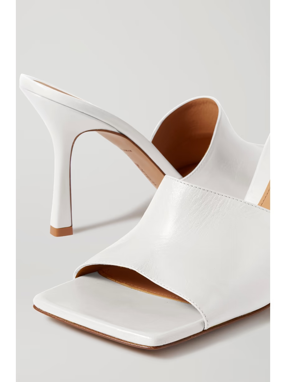 Leather mules Leather mules