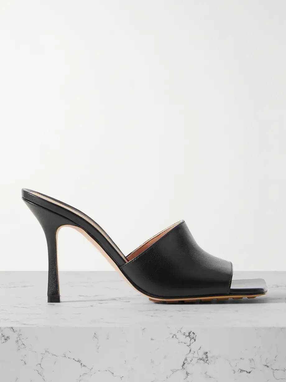 Leather mules Leather mules