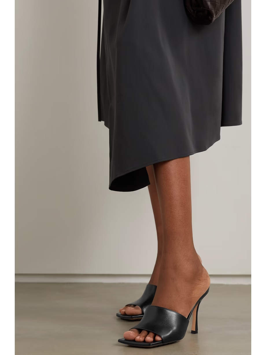 Leather mules Leather mules