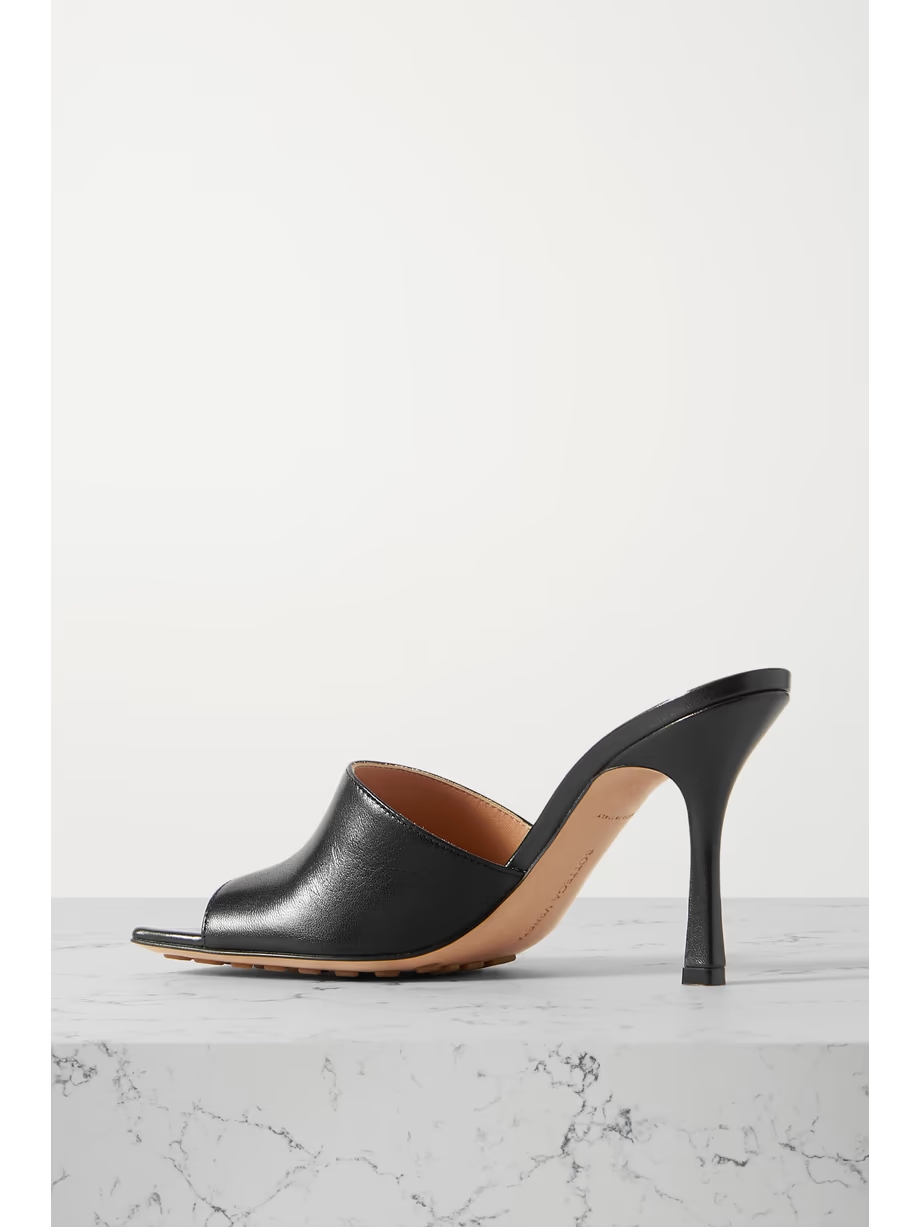Leather mules Leather mules