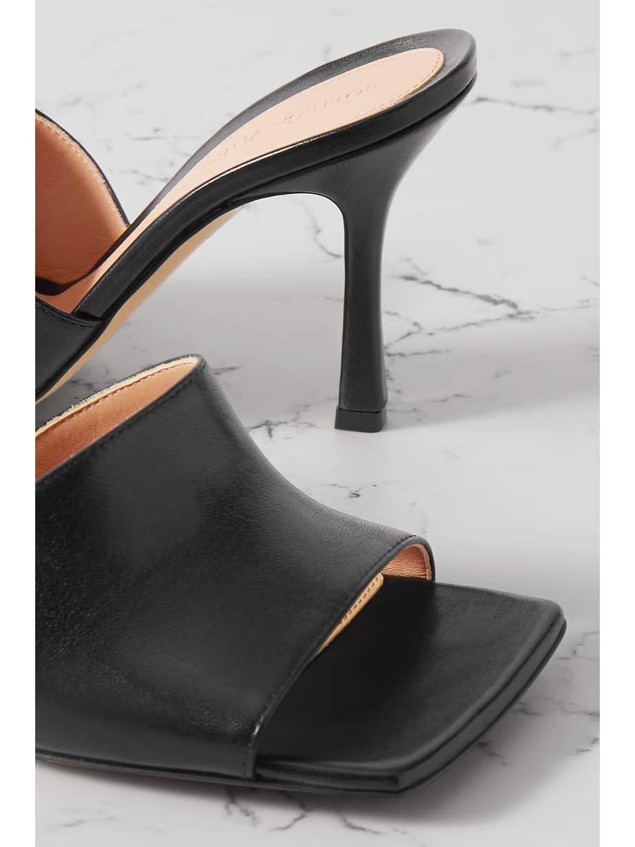 Leather mules Leather mules