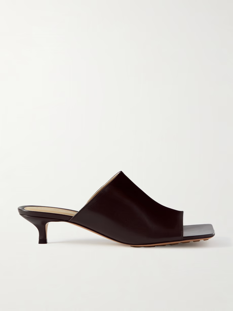 Leather mules Leather mules