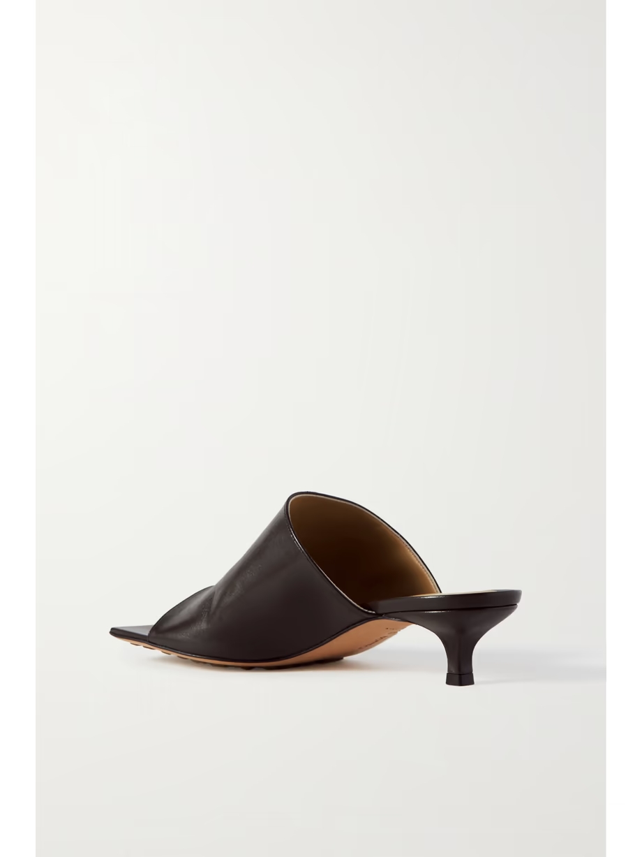 Leather mules Leather mules