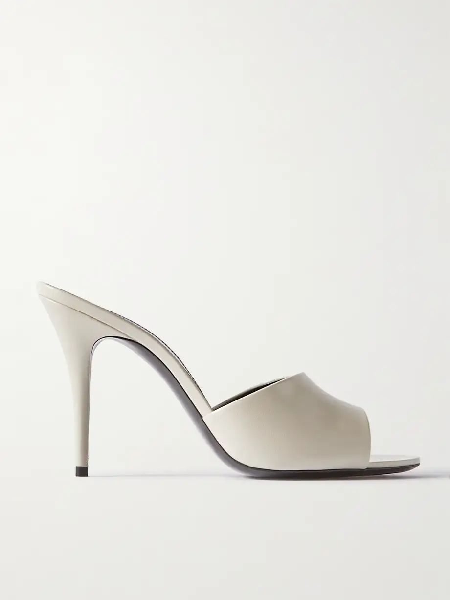 Leather mules Leather mules