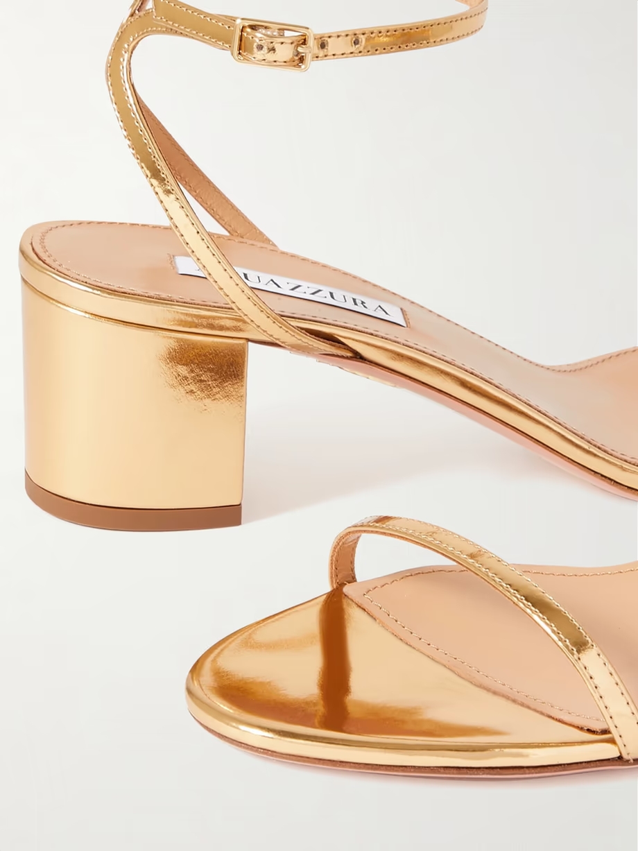 Olie 50 metallic leather sandals Olie 50 metallic leather sandals
