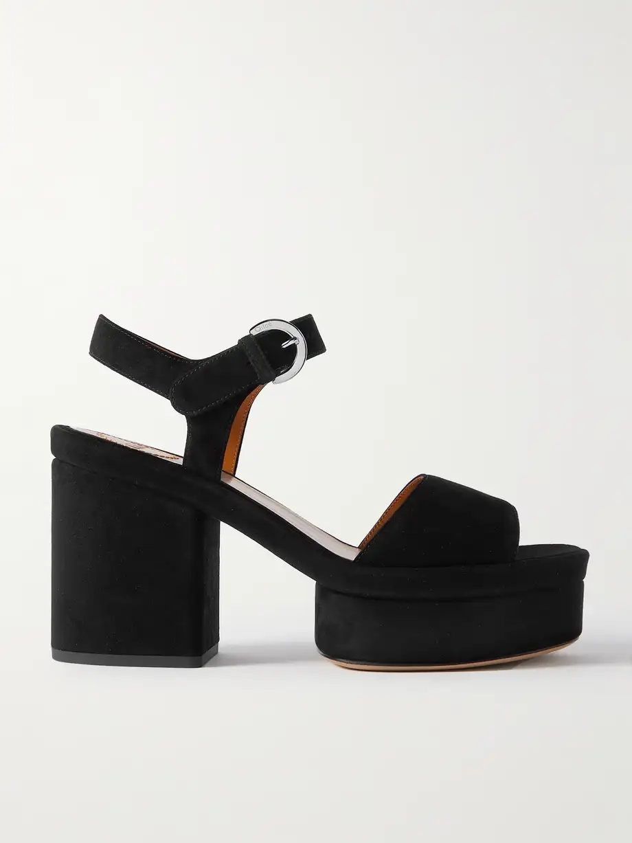 + NET SUSTAIN Odina suede platform sandals + NET SUSTAIN Odina suede platform sandals
