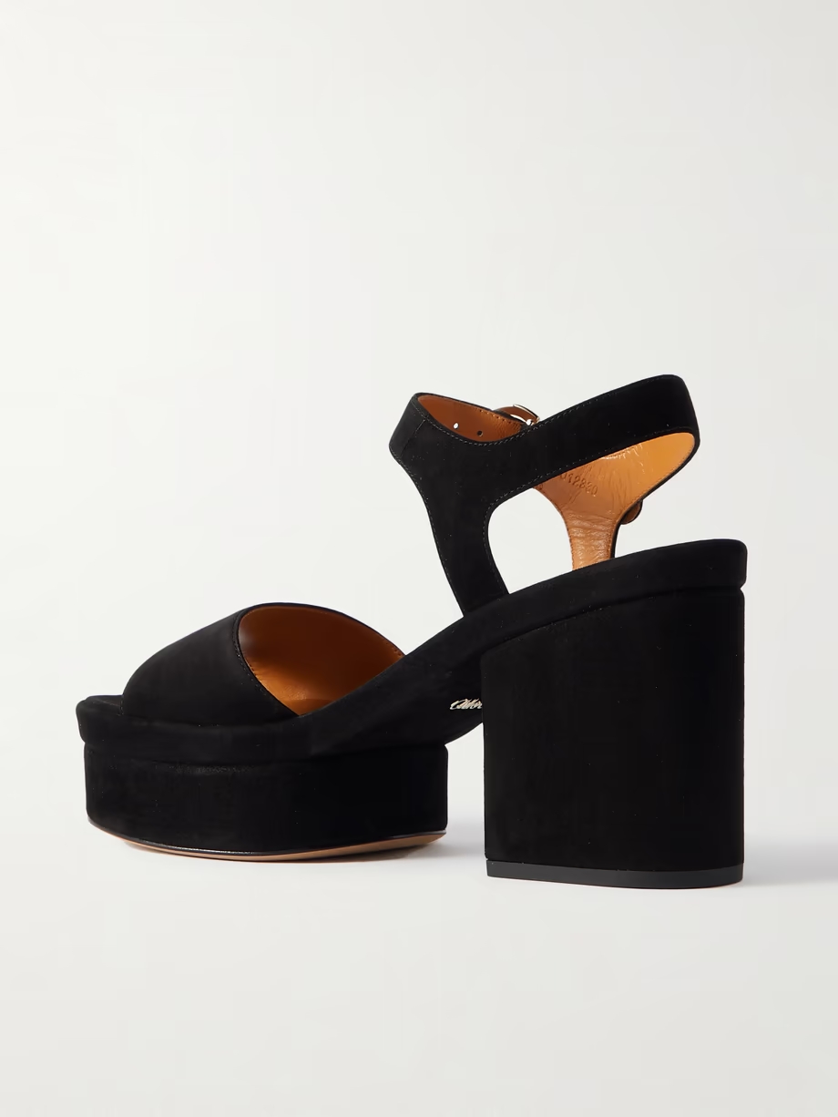 + NET SUSTAIN Odina suede platform sandals + NET SUSTAIN Odina suede platform sandals