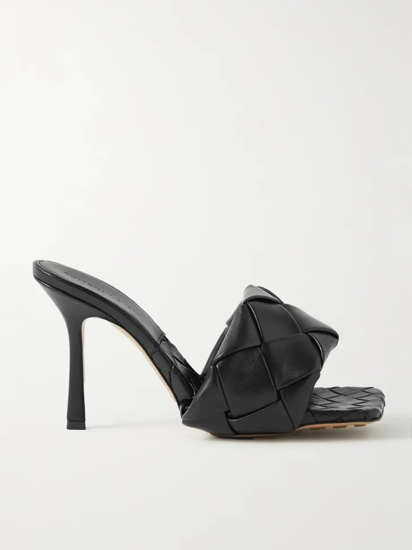 Lido intrecciato leather mules Lido intrecciato leather mules
