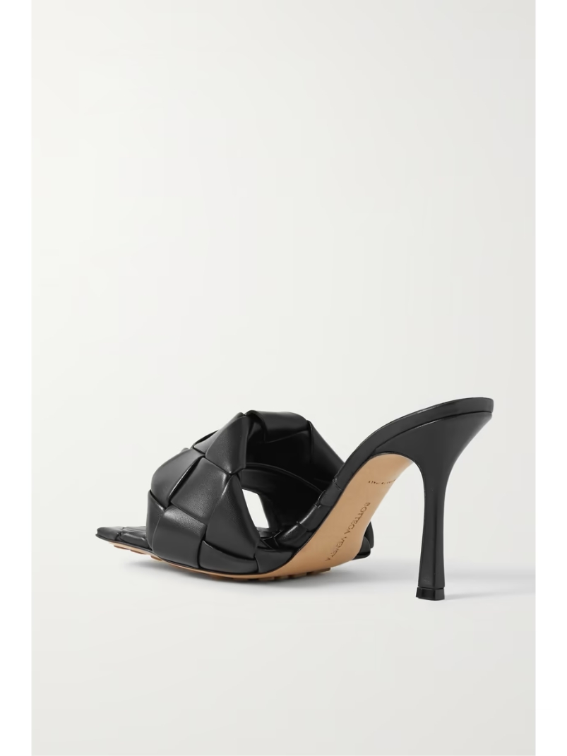 Lido intrecciato leather mules Lido intrecciato leather mules