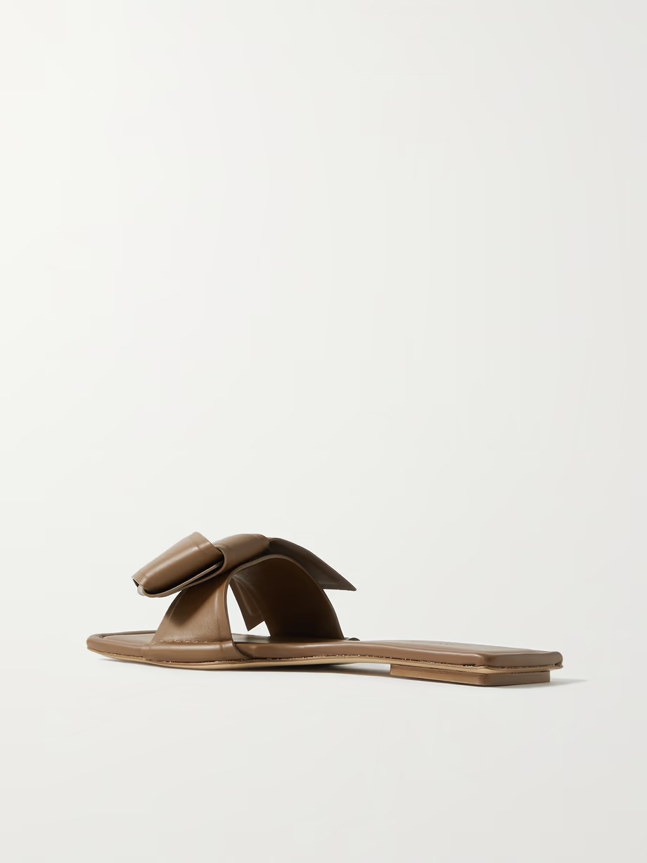 + NET SUSTAIN leather slides + NET SUSTAIN leather slides