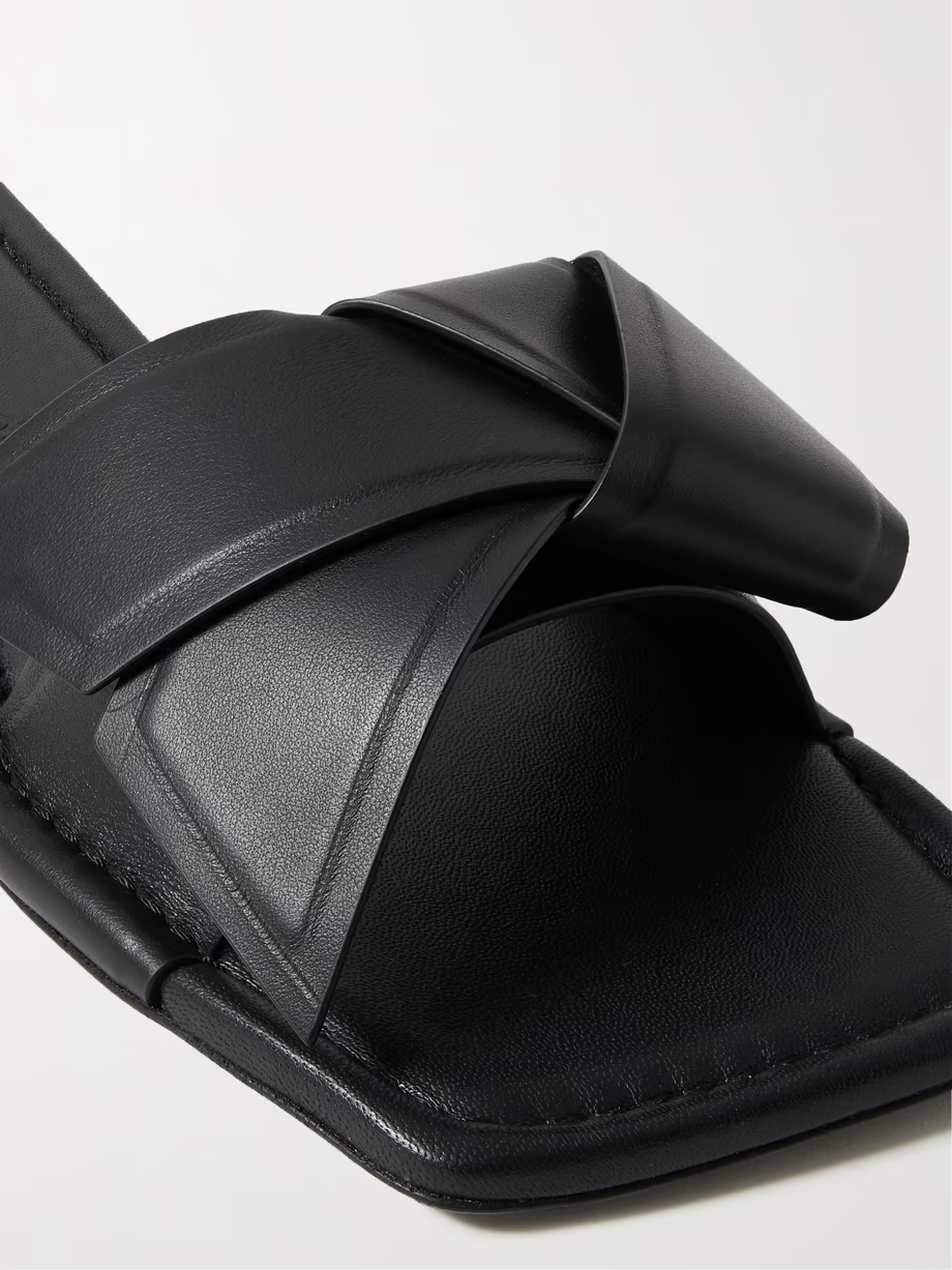 + NET SUSTAIN leather slides + NET SUSTAIN leather slides