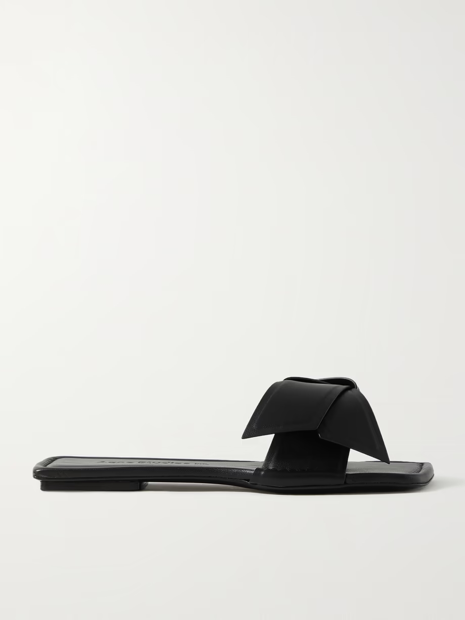+ NET SUSTAIN leather slides + NET SUSTAIN leather slides