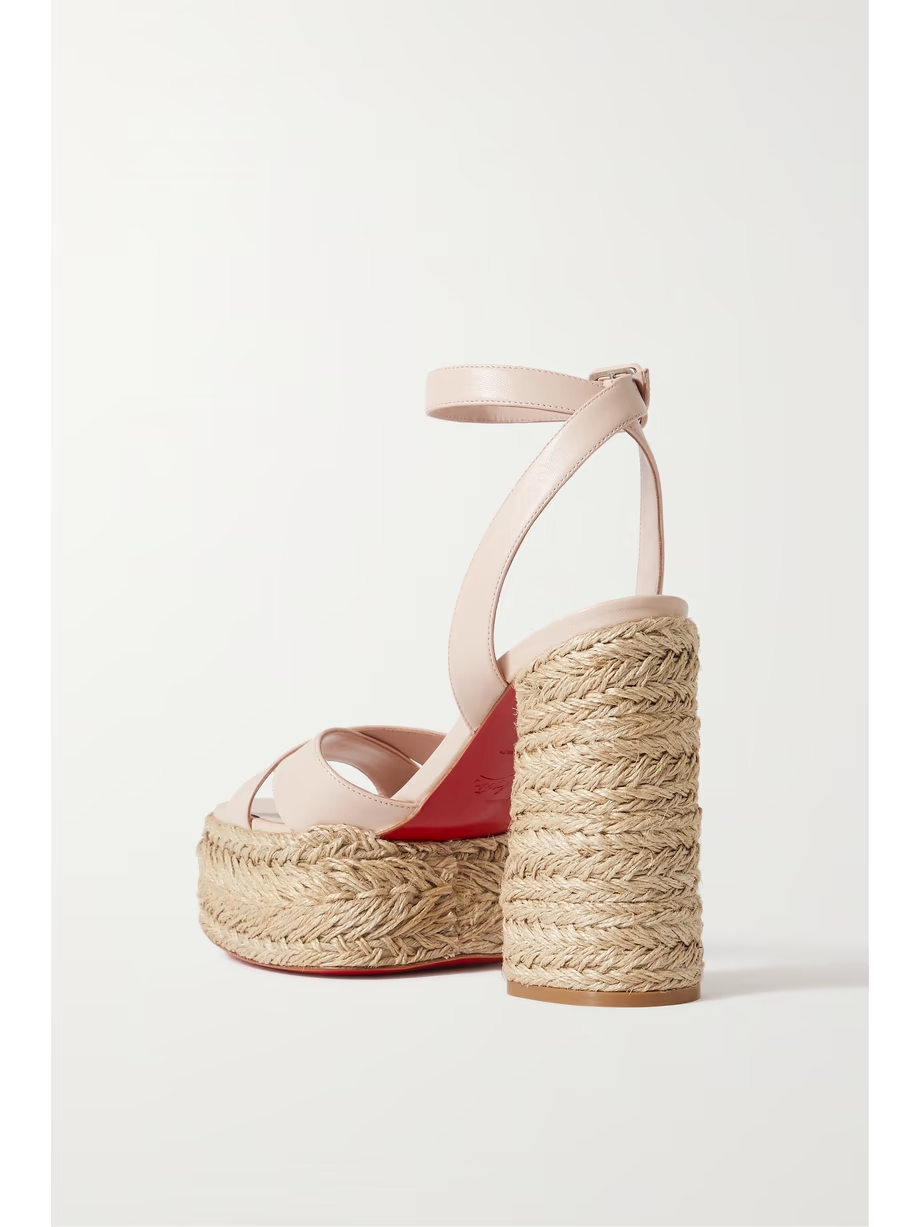 Super Mariza 130 leather espadrille platform sandals Super Mariza 130 leather espadrille platform sandals