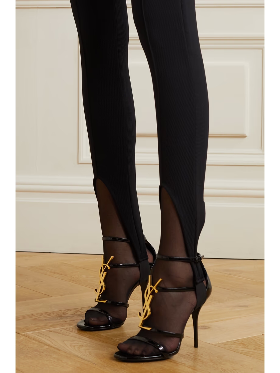Cassandra embellished patent-leather sandals Cassandra embellished patent-leather sandals