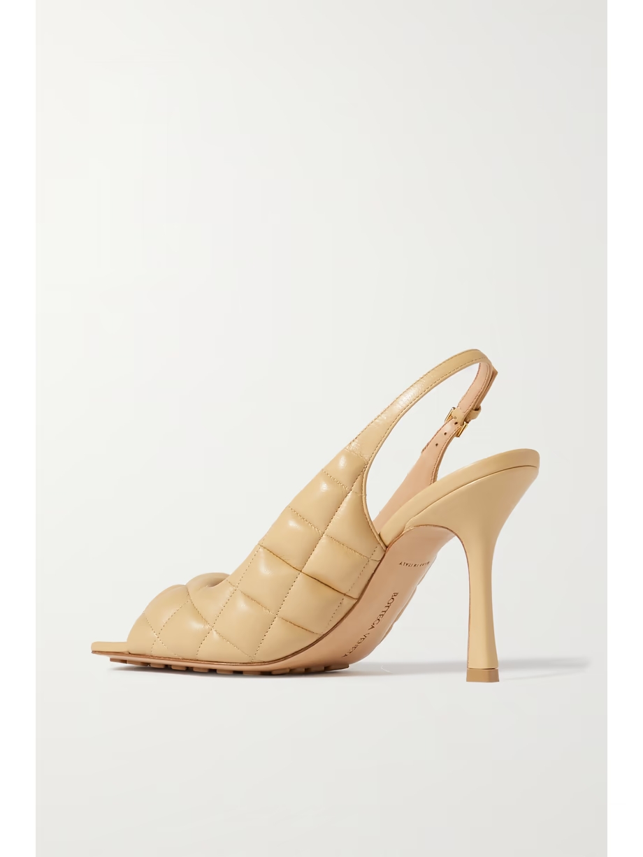 Quilted leather slingback sandals Quilted leather slingback sandals