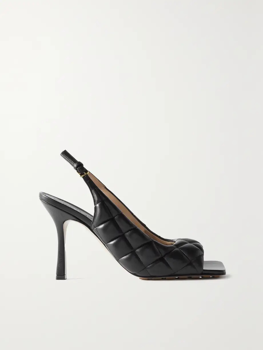 Quilted leather slingback sandals Quilted leather slingback sandals
