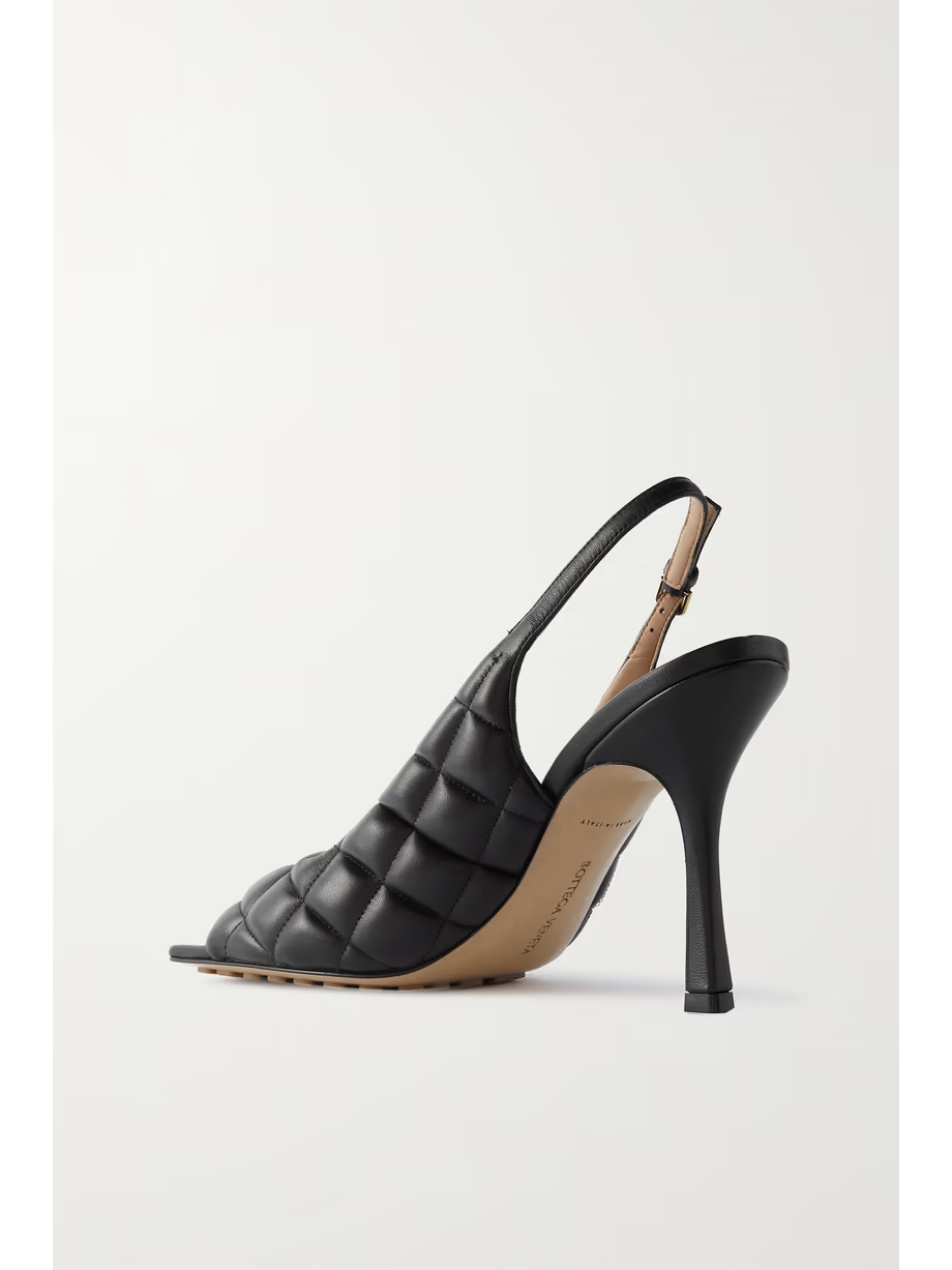 Quilted leather slingback sandals Quilted leather slingback sandals