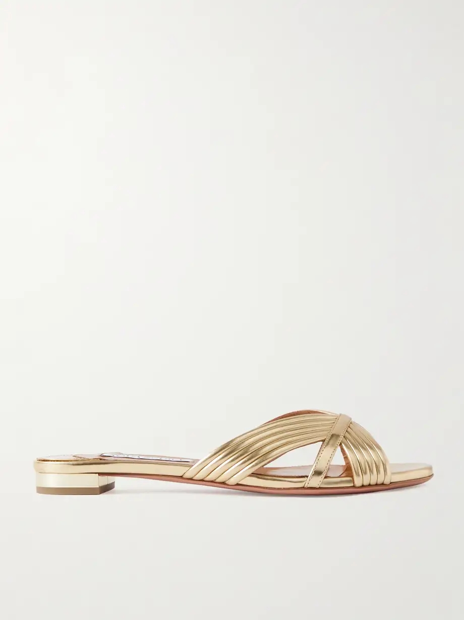 Sundance faux leather slides Sundance faux leather slides