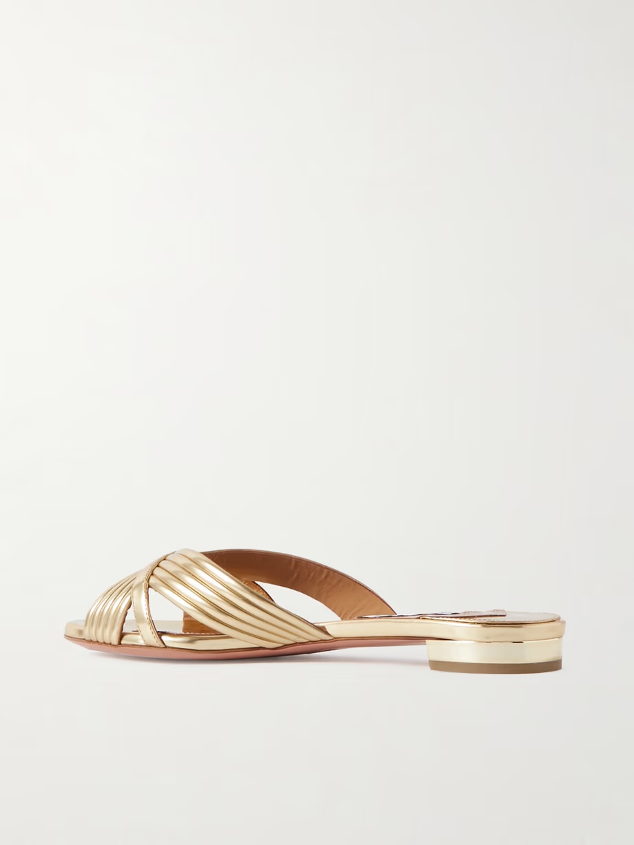 Sundance faux leather slides Sundance faux leather slides