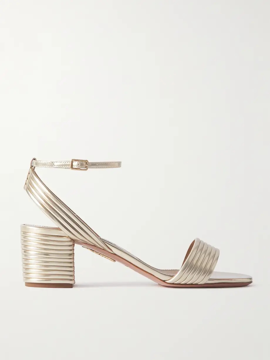 Sundance 50 metallic vegan leather sandals Sundance 50 metallic vegan leather sandals