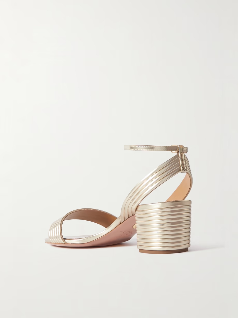 Sundance 50 metallic vegan leather sandals Sundance 50 metallic vegan leather sandals