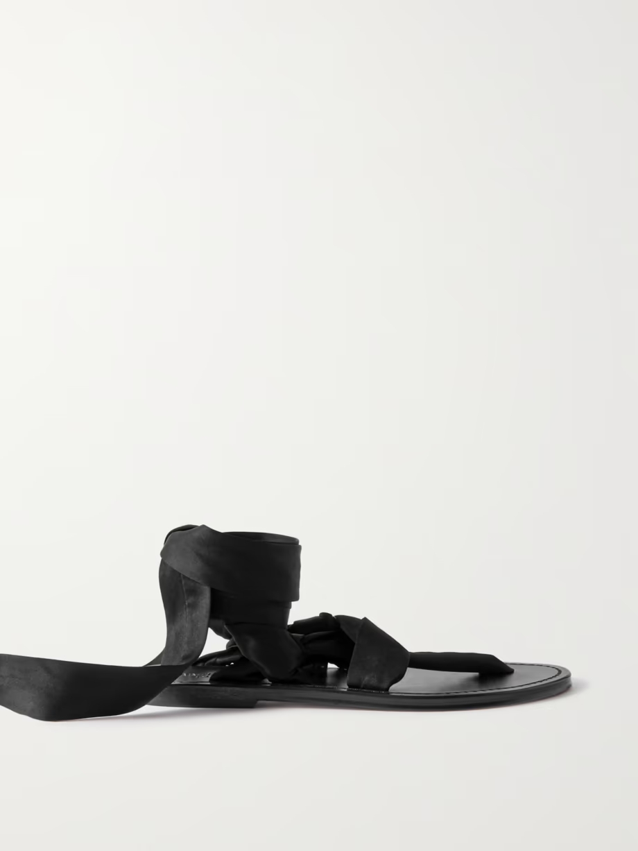 Satin-jersey sandals Satin-jersey sandals