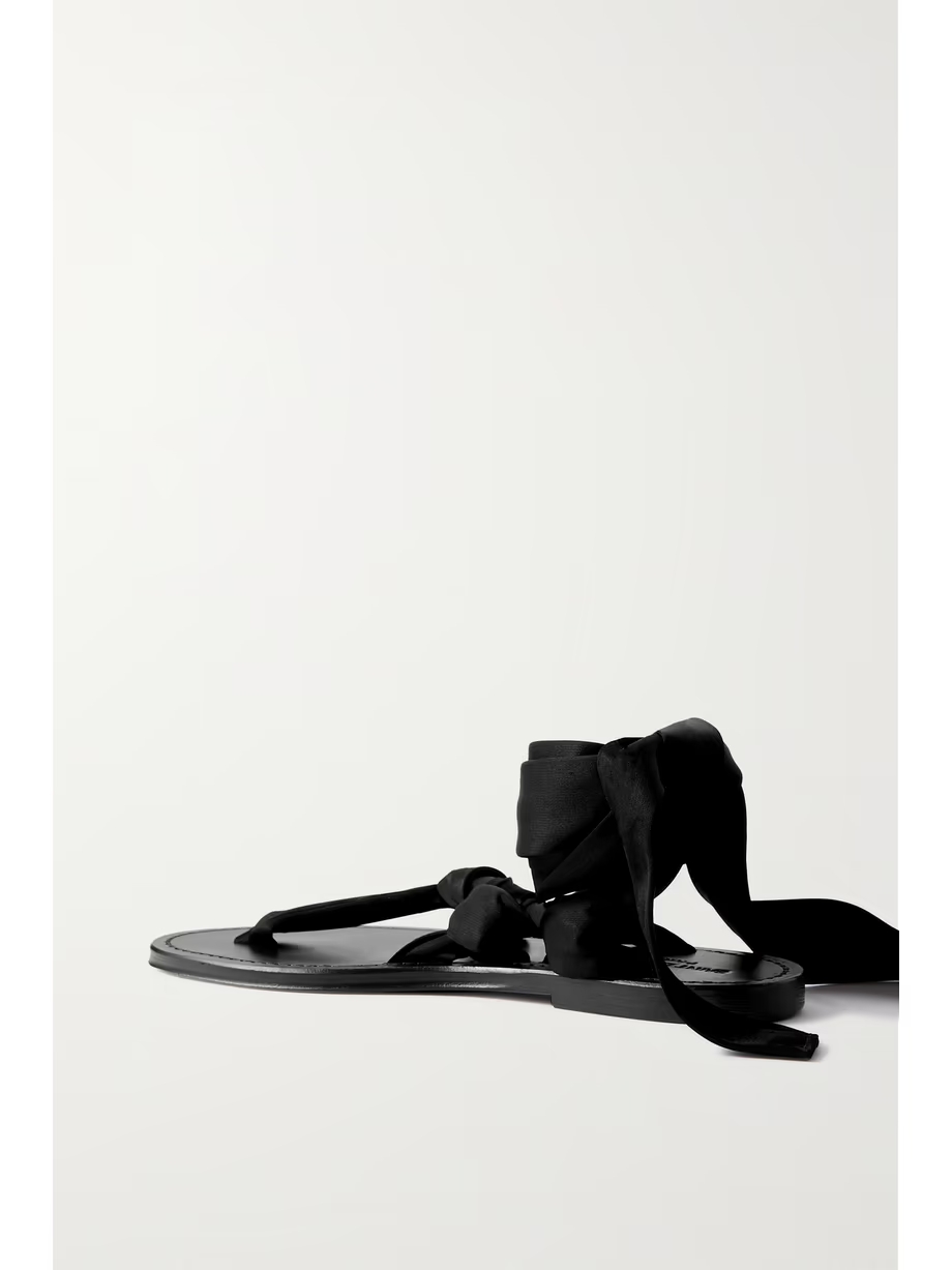 Satin-jersey sandals Satin-jersey sandals