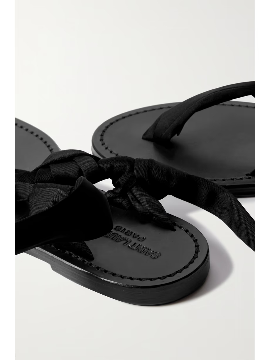 Satin-jersey sandals Satin-jersey sandals