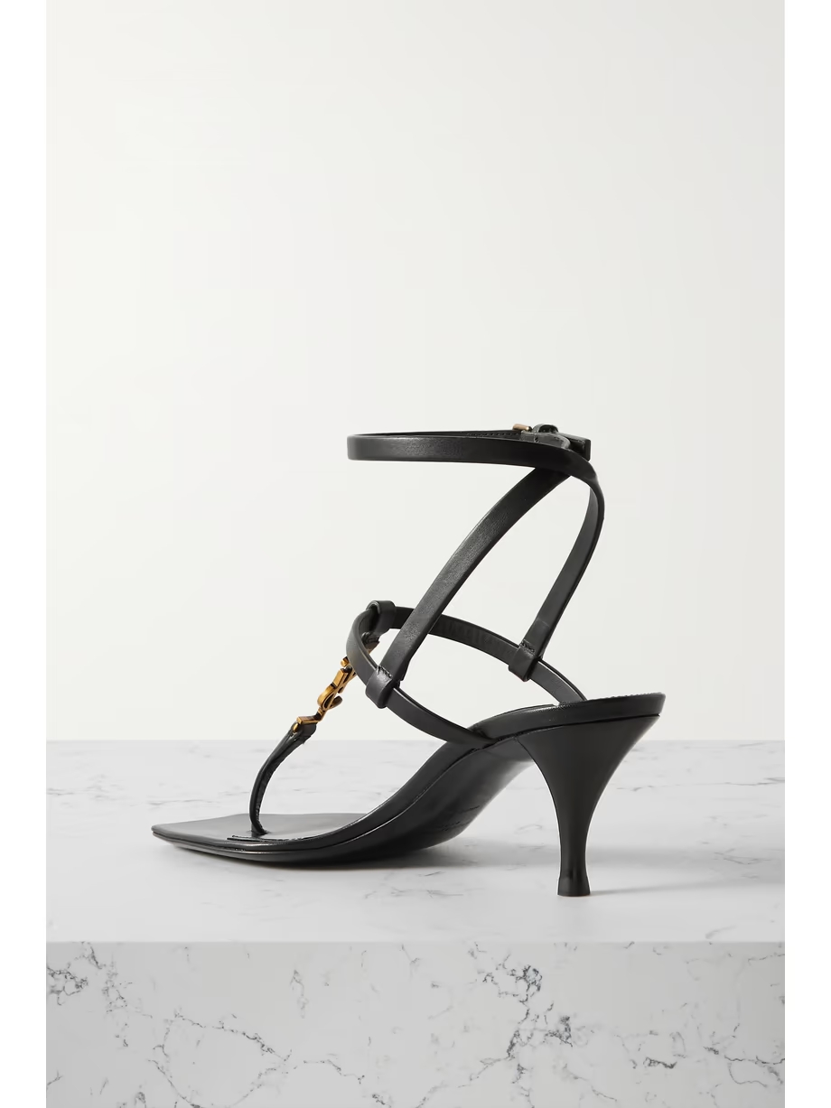 Cassandra embellished leather sandals Cassandra embellished leather sandals
