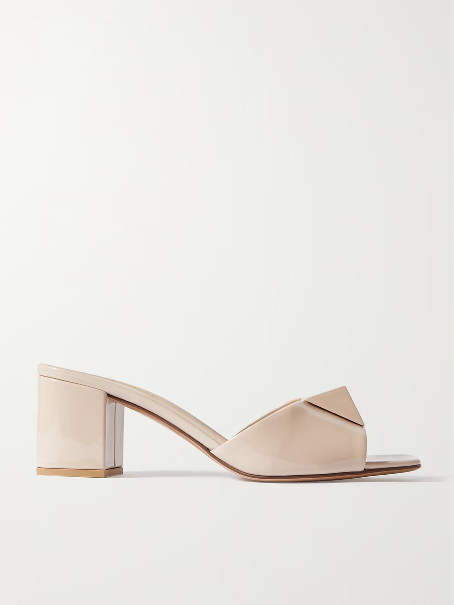 One Stud 60 patent-leather mules One Stud 60 patent-leather mules