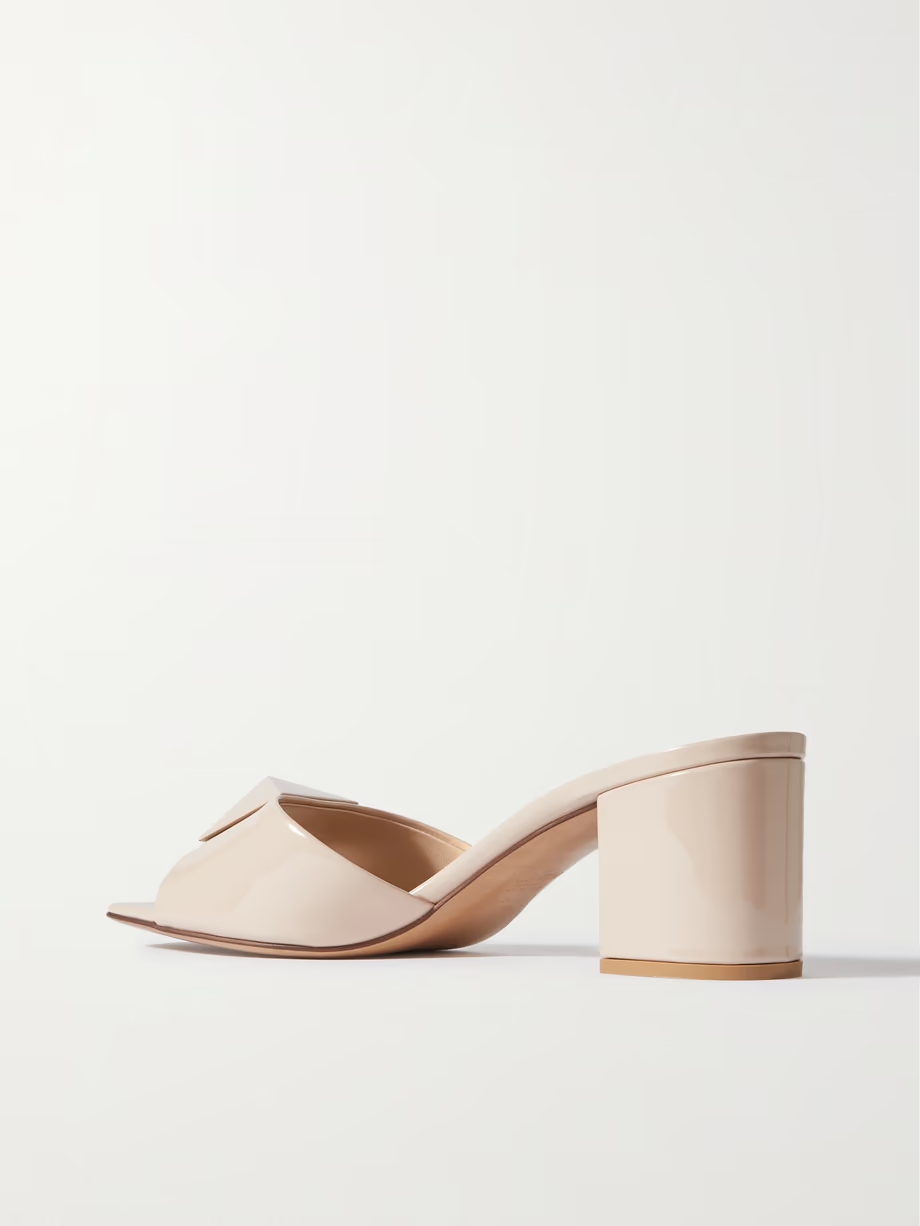 One Stud 60 patent-leather mules One Stud 60 patent-leather mules