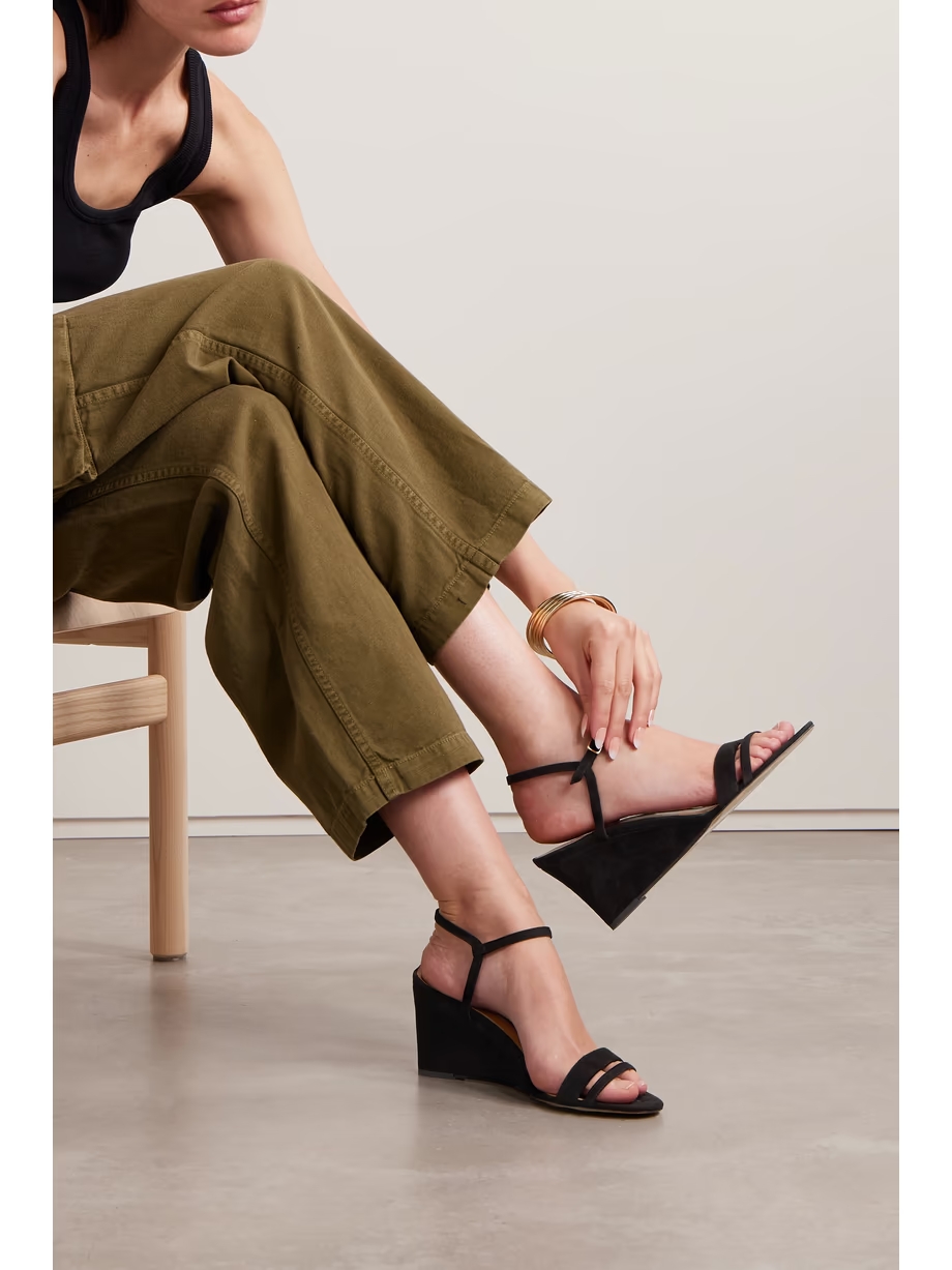 Suede wedge sandals Suede wedge sandals