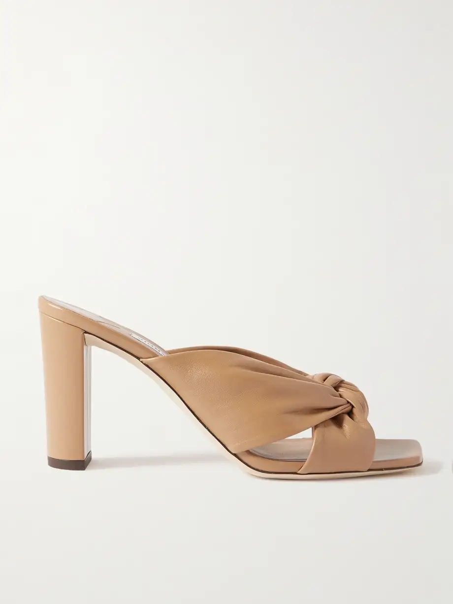 Avenue 85 knotted leather mules Avenue 85 knotted leather mules