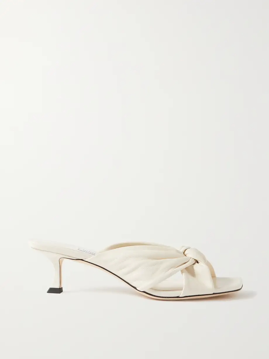 Avenue 50 knotted leather mules Avenue 50 knotted leather mules