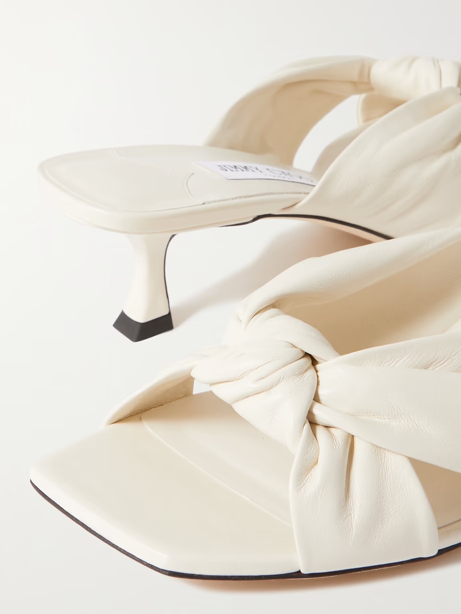 Avenue 50 knotted leather mules Avenue 50 knotted leather mules