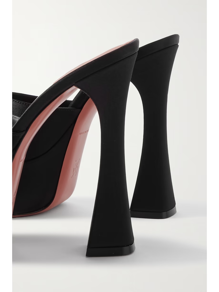 Dalida satin platform mules Dalida satin platform mules