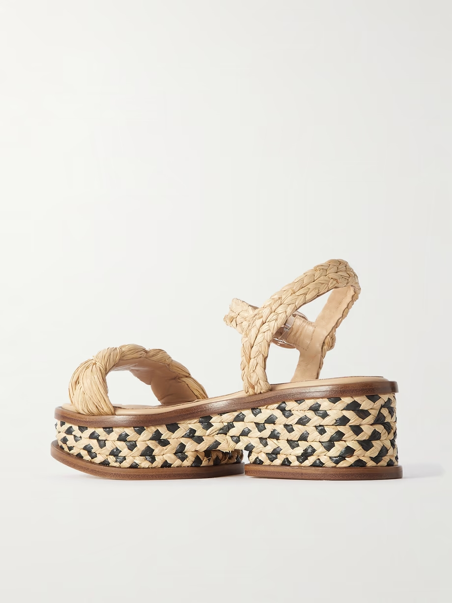 Michael braided raffia sandals Michael braided raffia sandals