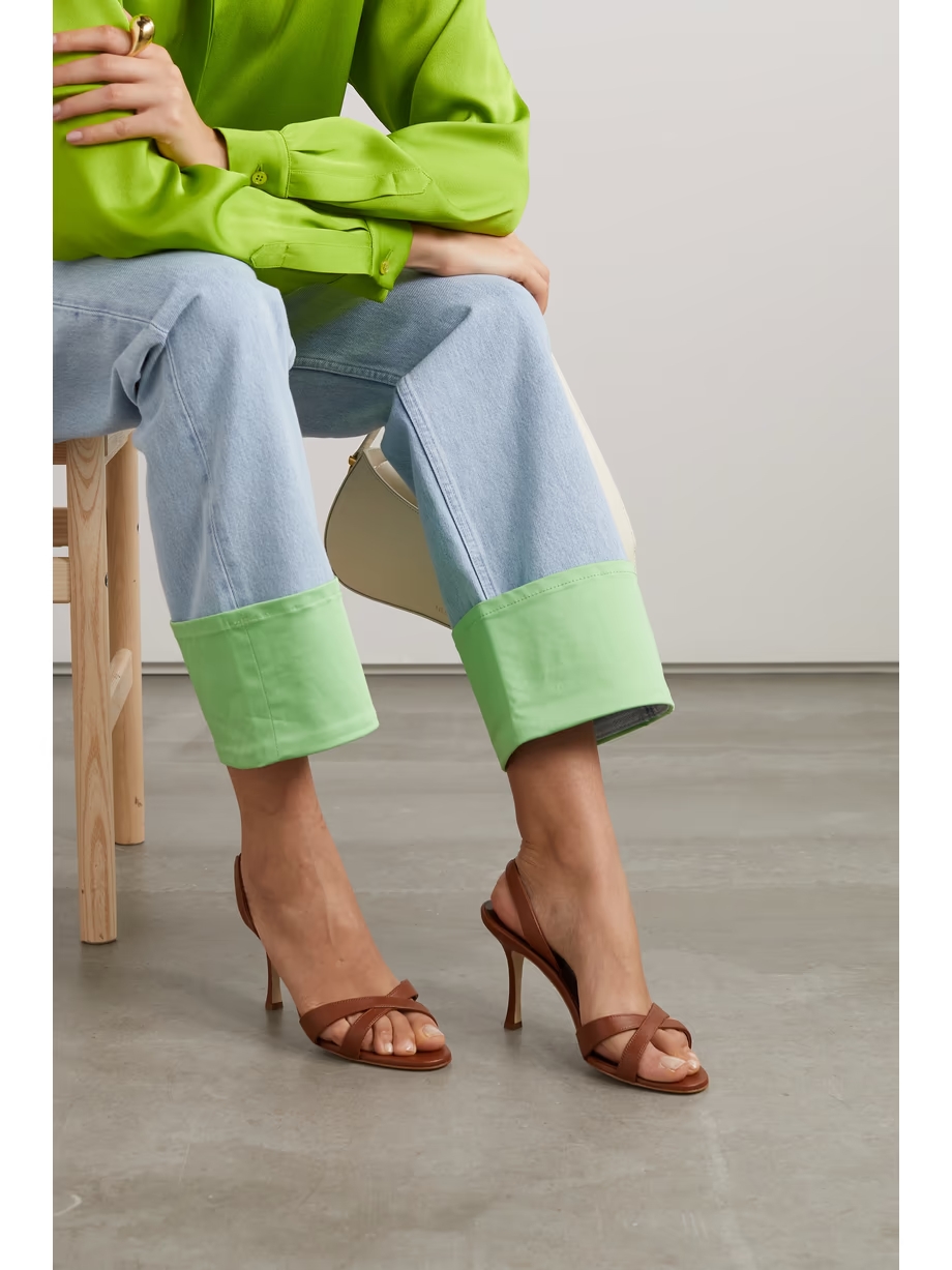 Callasli 90 leather slingback sandals Callasli 90 leather slingback sandals