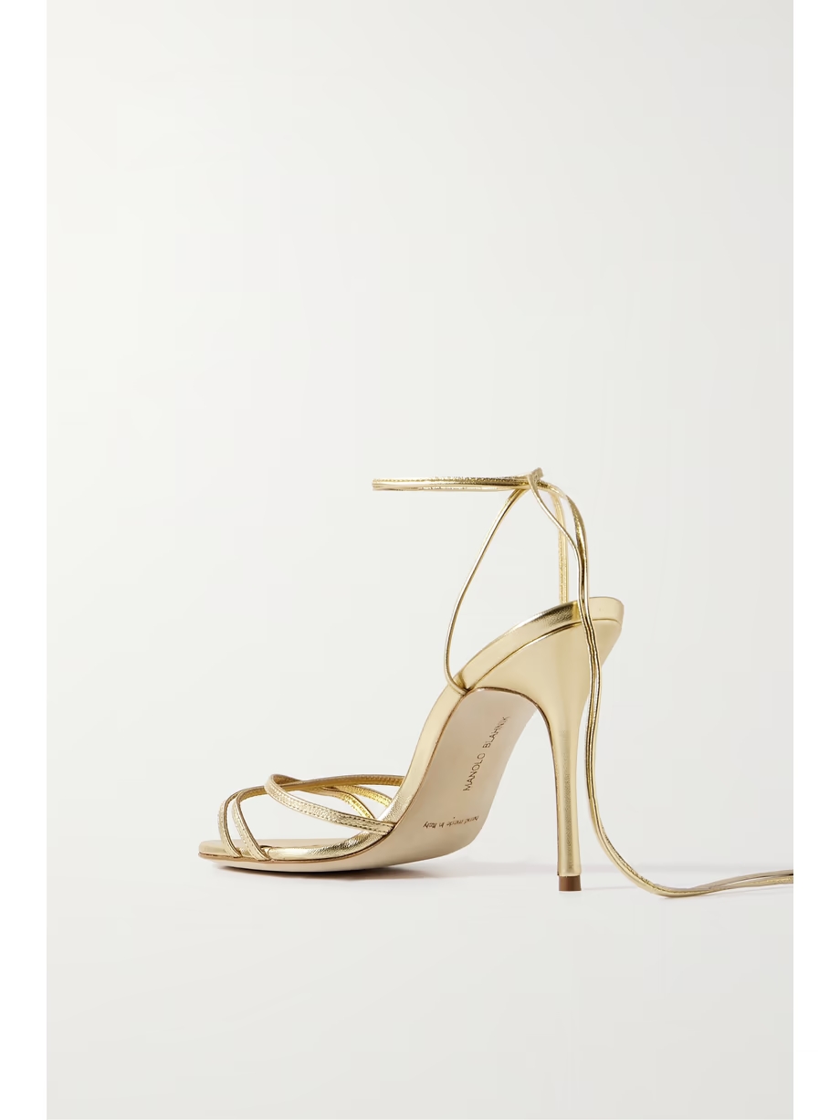 Leva 105 metallic leather sandals Leva 105 metallic leather sandals