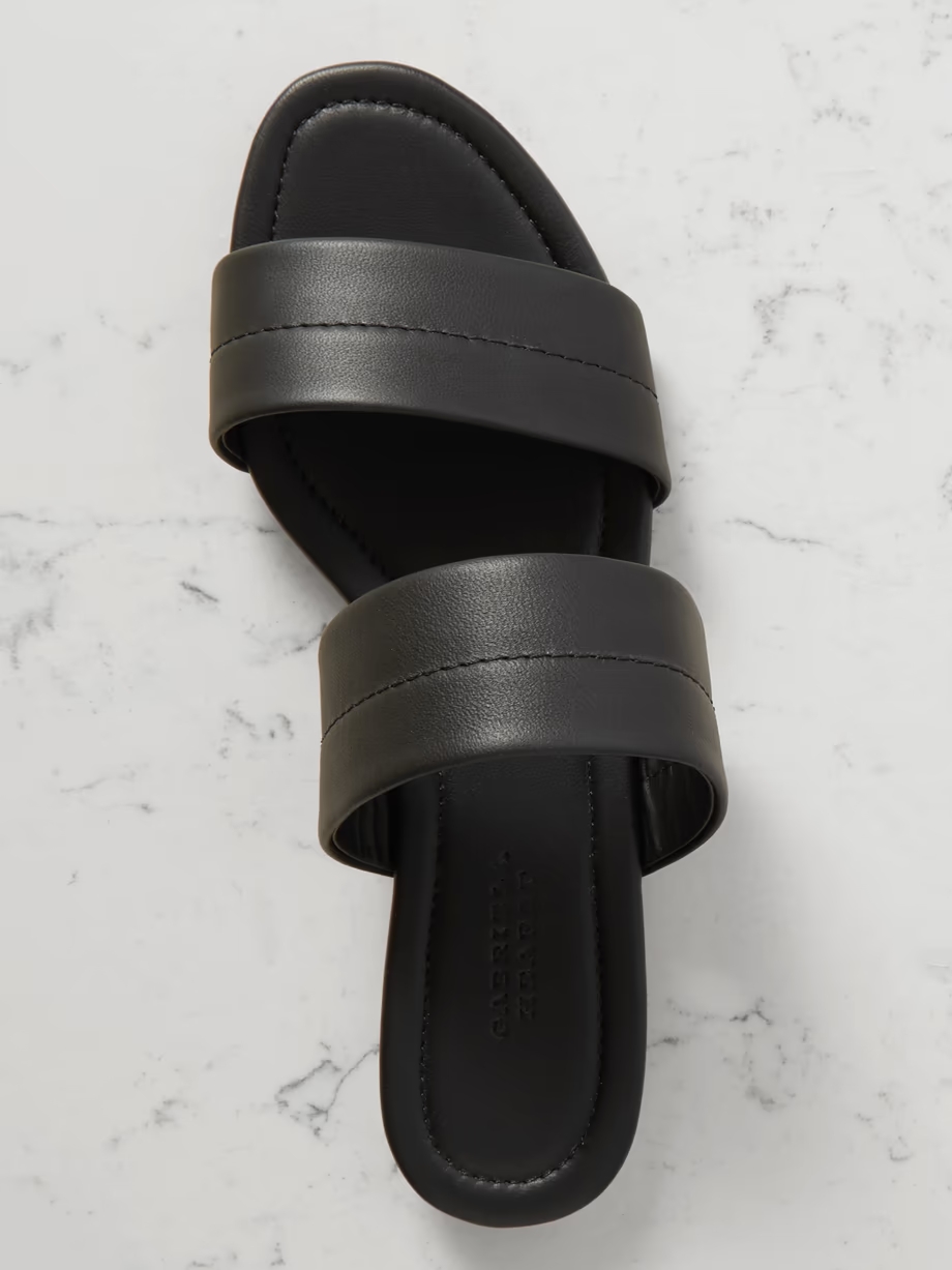 Lora leather slides Lora leather slides