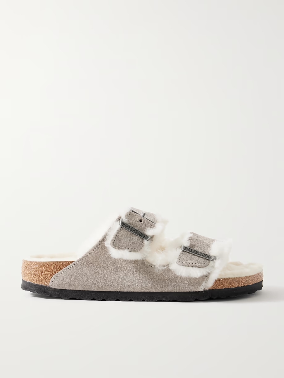Arizona shearling-lined suede sandals Arizona shearling-lined suede sandals