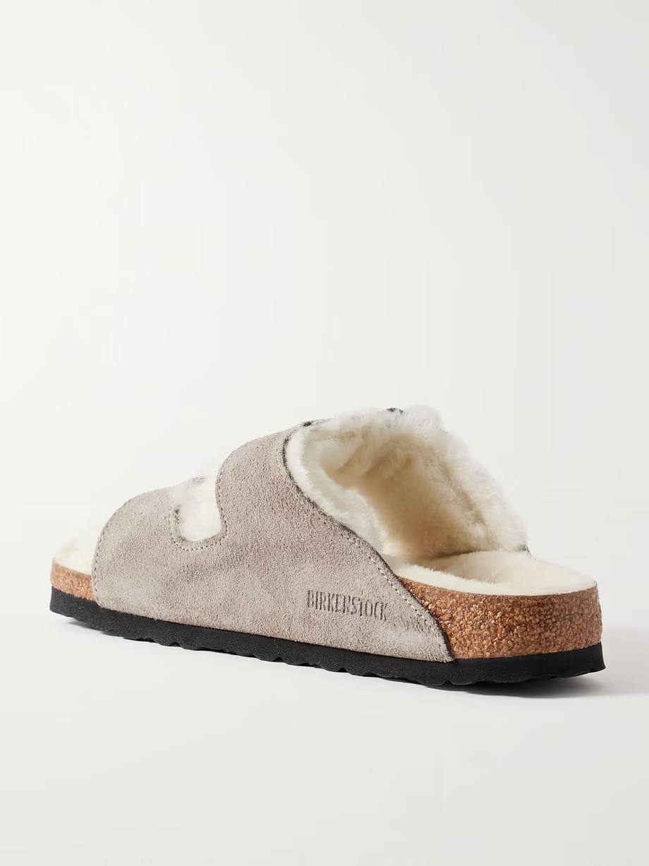 Arizona shearling-lined suede sandals Arizona shearling-lined suede sandals