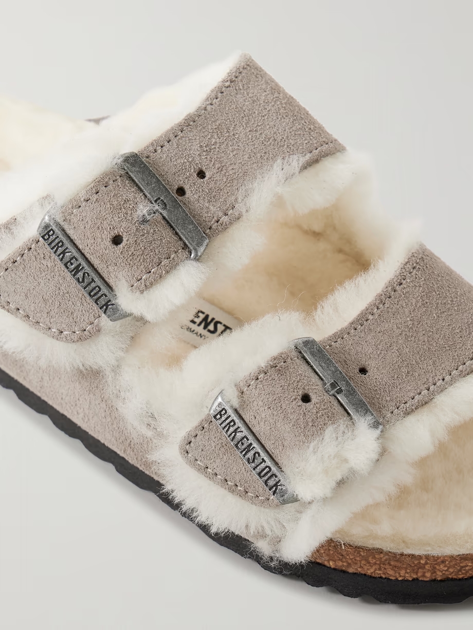 Arizona shearling-lined suede sandals Arizona shearling-lined suede sandals