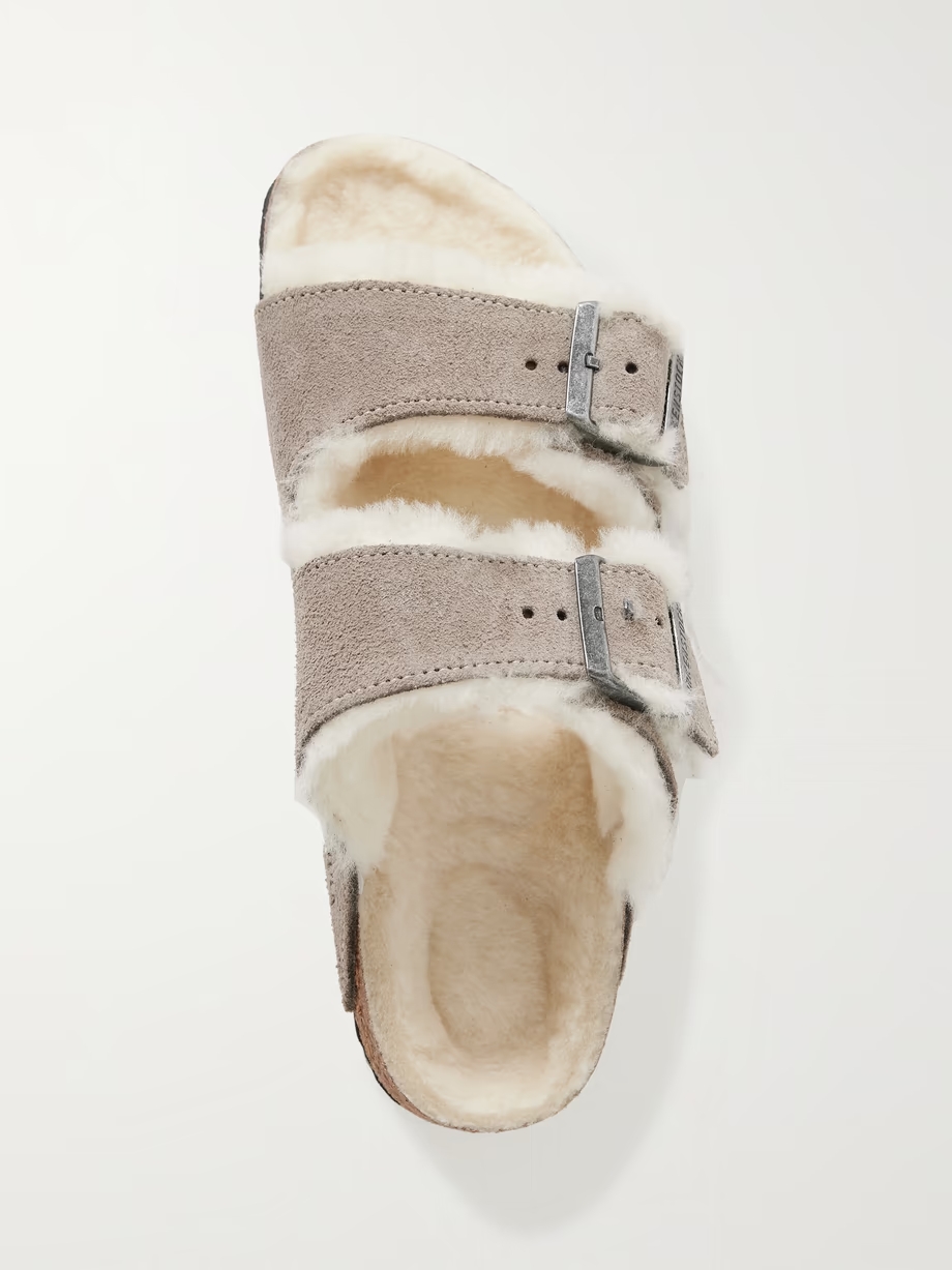 Arizona shearling-lined suede sandals Arizona shearling-lined suede sandals