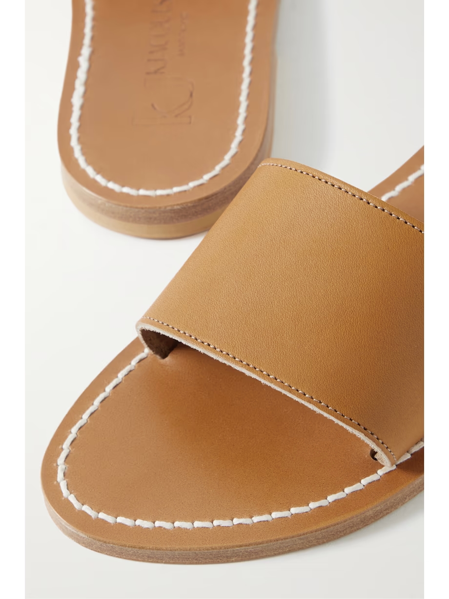 + NET SUSTAIN Anacapri leather slides + NET SUSTAIN Anacapri leather slides