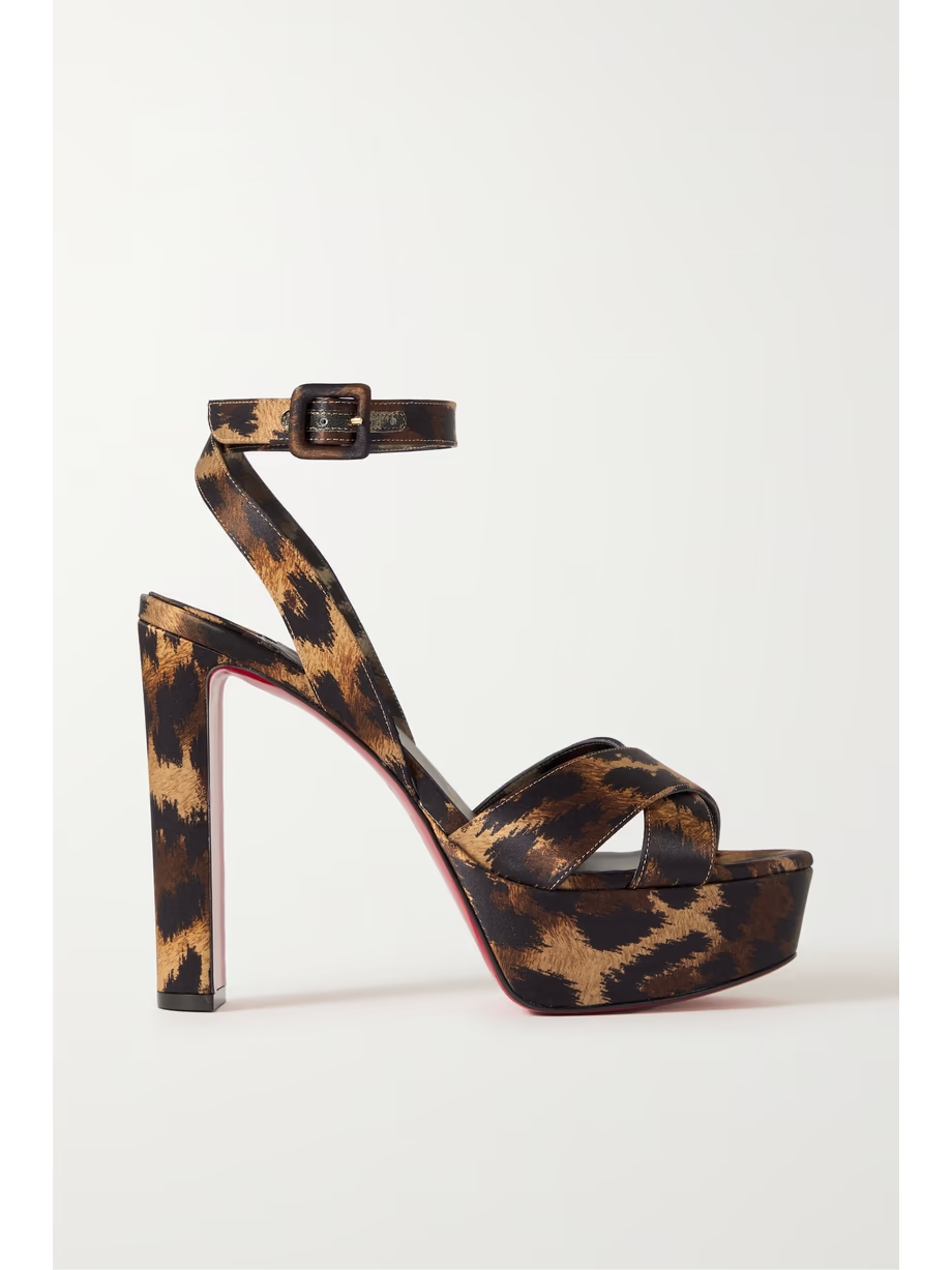 Supramariza 130 leopard-print satin pumps Supramariza 130 leopard-print satin pumps
